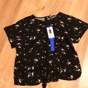 Buffalo David Bitton Front Tie Blouse